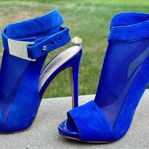 Guess Vibrant Blue Mesh Heels